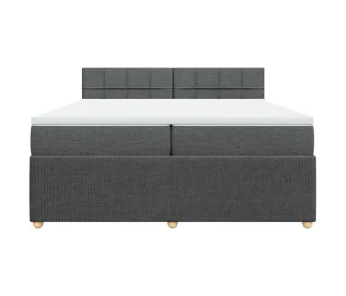 Kontinentaalvoodi Madratsiga, Tumehall, 200X200 cm Kangas