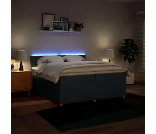 Kontinentaalvoodi Madratsiga, Sinine, 200X200 cm Kangas