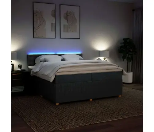 Kontinentaalvoodi Madratsiga, Tumehall, 200X200 cm Kangas