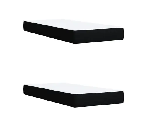 Kontinentaalvoodi Madratsiga, Must, 200X200 cm Kangas