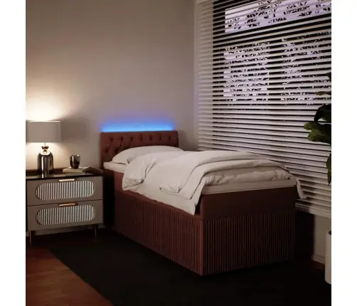 Kontinentaalvoodi Madratsiga, Roosa, 80X200 cm Samet