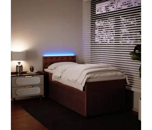 Kontinentaalvoodi Madratsiga, Roosa, 90X190 cm Samet