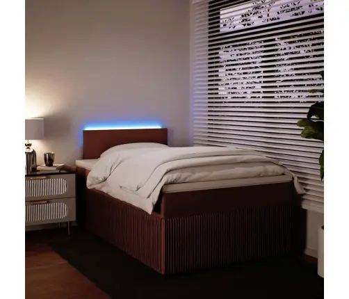 Atsperu Gulta Ar Matraci, Rozā Samts, 120X190 Cm Vidaxl