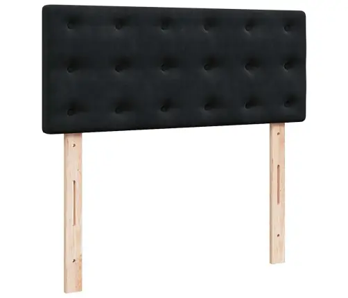 Kontinentaalvoodi Madratsi, Must, 120X190 cm Samet