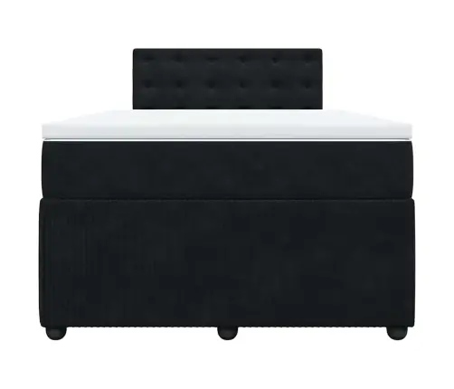 Kontinentaalvoodi Madratsi, Must, 120X190 cm Samet