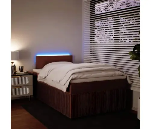 Atsperu Gulta Ar Matraci, Rozā Samts, 120X200 Cm Vidaxl