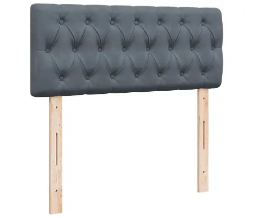 Kontinentaalvoodi Madratsiga, Tumehall, 120X200 cm Samet