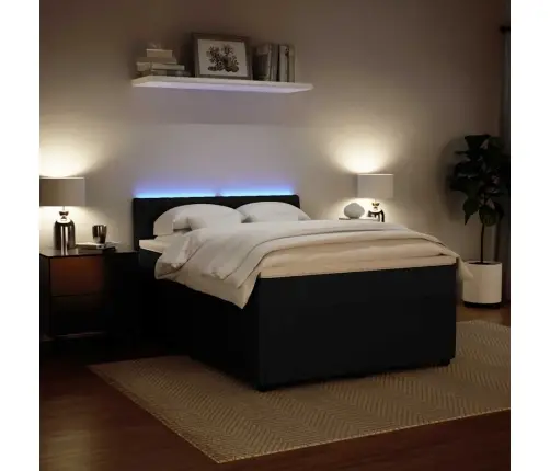 Atsperu Gulta Ar Matraci, Melna Samts, 160X200 Cm Vidaxl Atsperu Gulta Ar Matraci, Melna Samts, 160X200 Cm Vidaxl