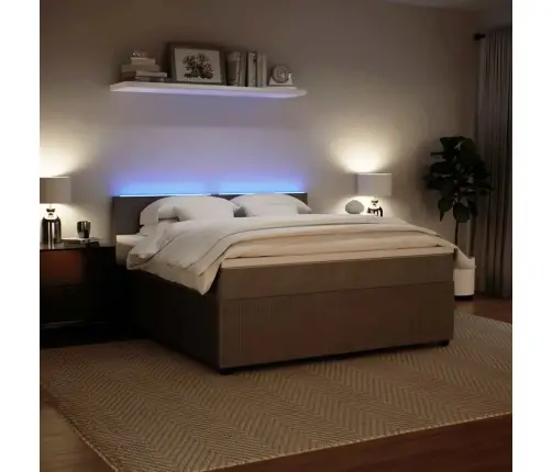 Kontinentaalvoodi Madratsiga, Helehall, 180X200 cm Samet