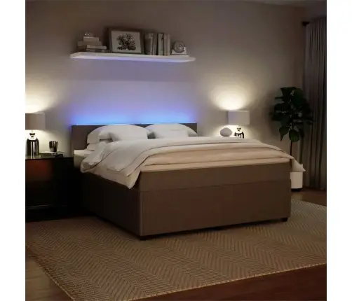 Kontinentaalvoodi Madratsiga, Helehall, 180X200 cm Samet