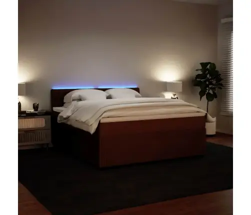 Atsperu Gulta Ar Matraci, Rozā Samts, 180X200 Cm Vidaxl