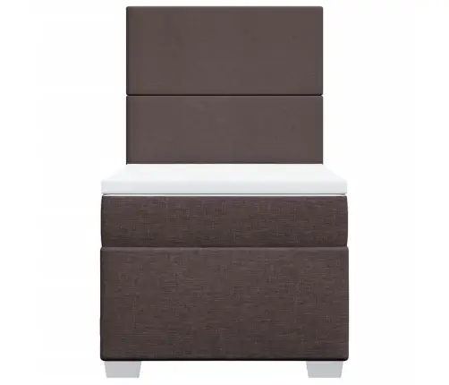 Kontinentaalvoodi Madratsiga, Tumepruun, 80X200 cm Kangas