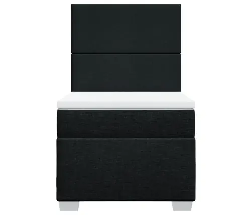 Kontinentaalvoodi Madratsiga, Must, 90X200 cm Kangas