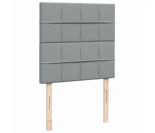 Kontinentaalvoodi Madratsiga, Helehall, 90X200 cm Kangas