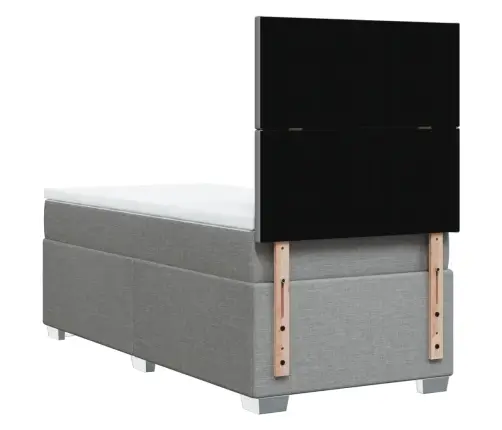 Kontinentaalvoodi Madratsiga, Helehall, 100X200 cm Kangas