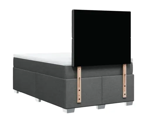 Kontinentaalvoodi Madratsiga, Tumehall, 120 X 190 cm Kangas