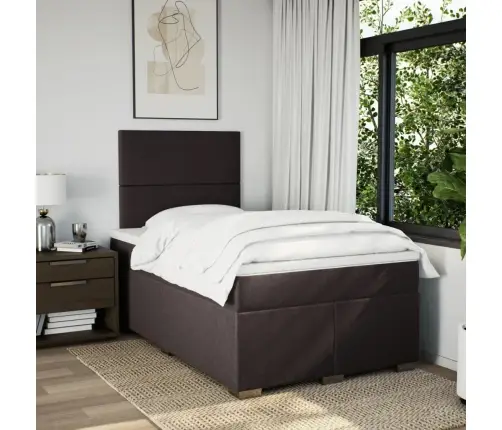 Kontinentaalvoodi Madratsiga, Tumepruun, 120X200 cm Kangas