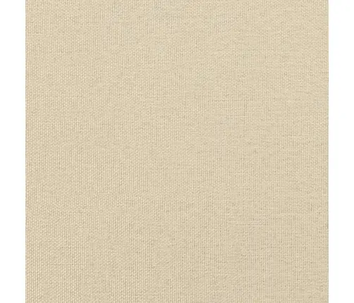 Atsperu Gultas Rāmis Ar Matraci, Krēmkrāsas, 120X200 Cm, Audums Vidaxl