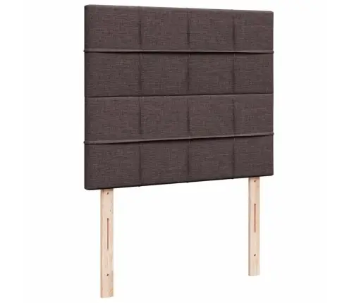 Lova Su Spyruoklėmis Ir Čiužiniu, Ruda, 120X200 cm Audinys