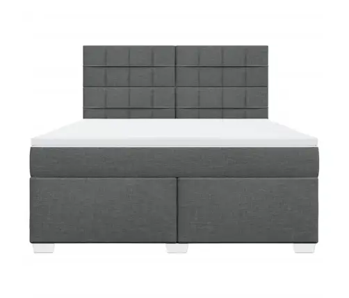 Kontinentaalvoodi Madratsiga, Tumehall, 180X200 cm Kangas