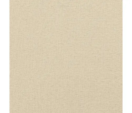 Atsperu Gultas Rāmis Ar Matraci, Krēmkrāsas Audums, 200X200 Cm Vidaxl