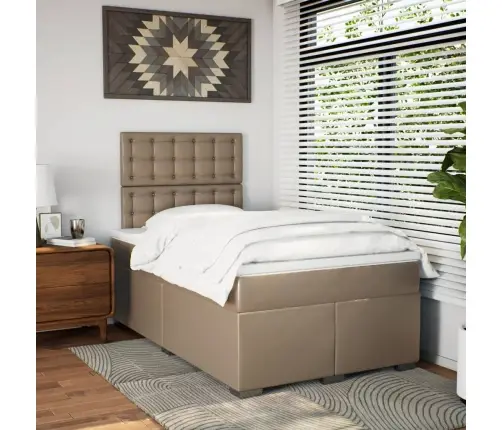 Vedrumadratsiga Voodi Madratsiga, Cappuccino, 120X190 cm Kunstnahk