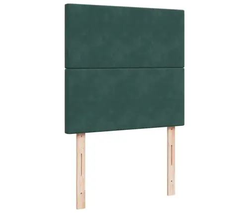 Kontinentaalvoodi Madratsiga, Tumeroheline, 80X200 cm Samet