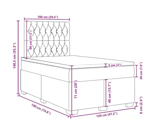 Atsperu Gulta Ar Matraci, Rozā Samts, 120X190 Cm Vidaxl Atsperu Gulta Ar Matraci, Rozā Samts, 120X190 Cm Vidaxl