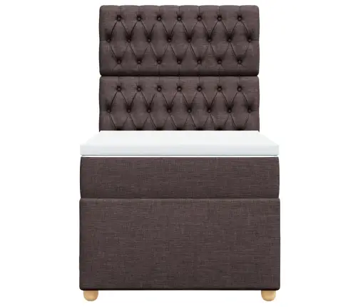 Kontinentaalvoodi Madratsiga, Tumepruun, 80X200 cm Kangas