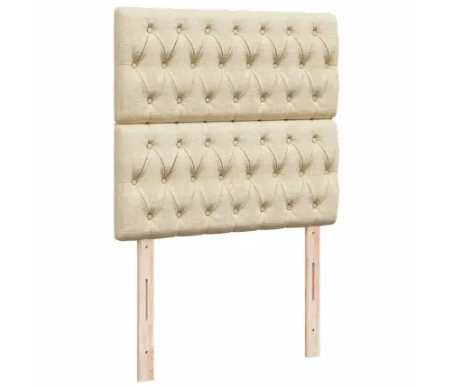 Kontinentaalvoodi Madratsiga, Kreemjas, 90X200 cm Kangas