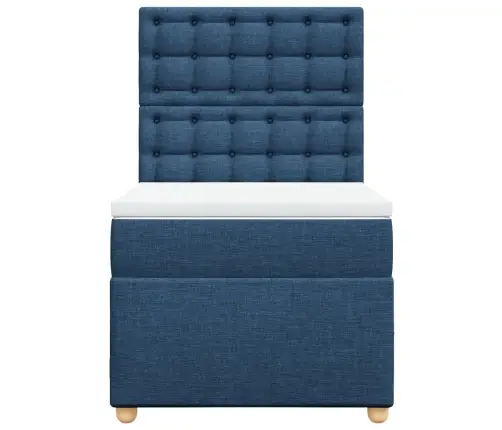 Kontinentaalvoodi Madratsiga, Sinine, 100X200 cm Kangas