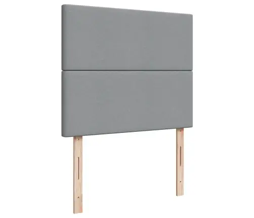 Lova Su Spyruoklėmis Ir Čiužiniu, Pilka, 120X190cm Audinys