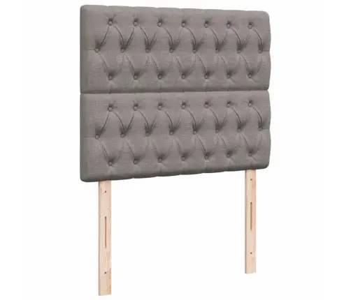 Lova Su Spyruoklėmis Ir Čiužiniu, Taupe, 120X190cm Audinys