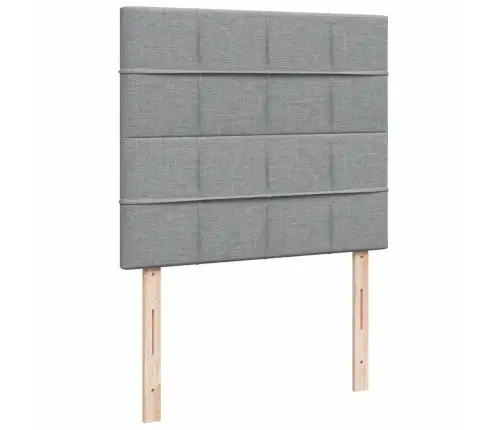 Kontinentaalvoodi Madratsiga, Helehall, 120X200 cm Kangas