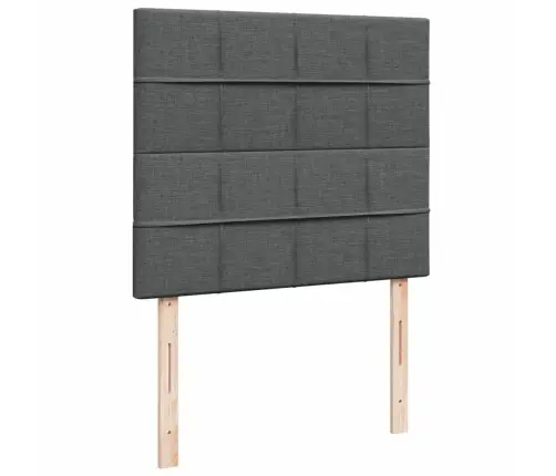 Kontinentaalvoodi Madratsiga, Tumehall, 120X200 cm Kangas