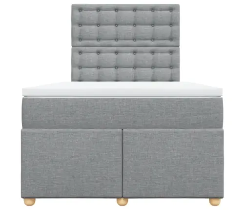 Kontinentaalvoodi Madratsiga, Helehall, 120X200 cm Kangas