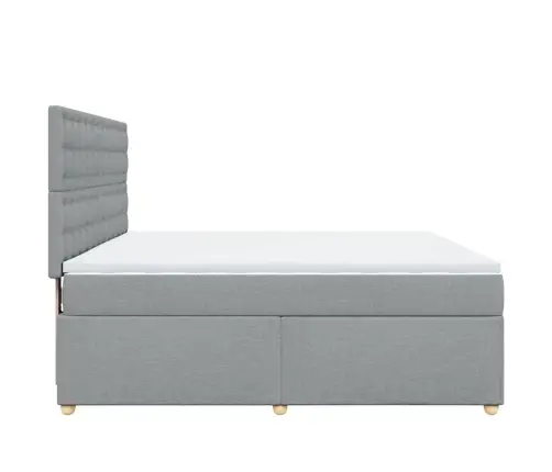 Kontinentaalvoodi Madratsiga, Helehall, 180X200 cm Kangas