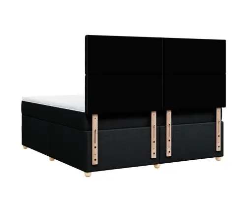 Kontinentaalvoodi Madratsiga, Must, 180X200 cm Kangas