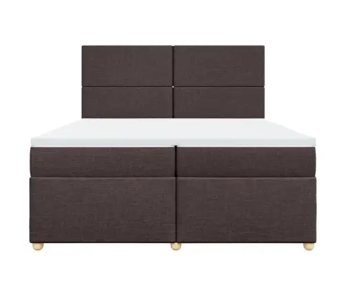 Kontinentaalvoodi Madratsiga, Tumepruun, 200X200 cm Kangas