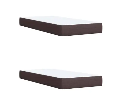 Kontinentaalvoodi Madratsiga, Tumepruun, 200X200 cm Kangas