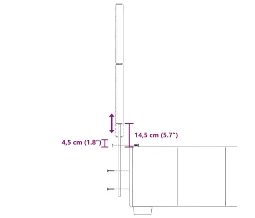 Kontinentaalvoodi Madratsiga, Must, 80X200 cm Kangas
