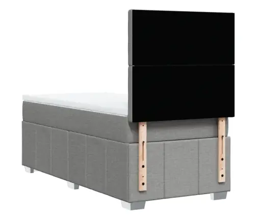 Kontinentaalvoodi Madratsiga, Helehall, 80X200 cm Kangas