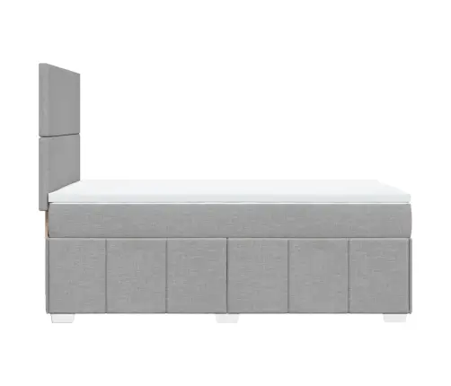 Kontinentaalvoodi Madratsiga, Helehall, 90X190 cm Kangas