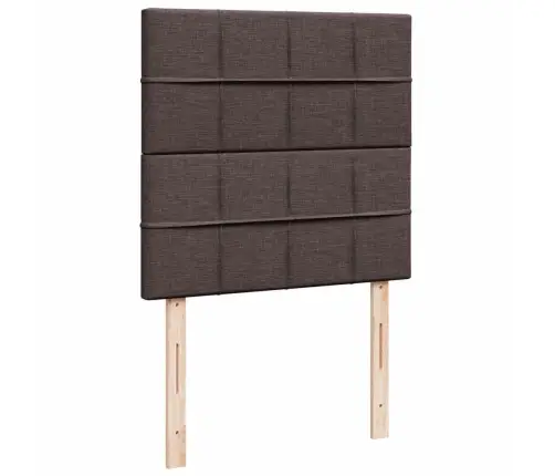 Lova Su Spyruoklėmis Ir Čiužiniu, Ruda, 90X190 cm Audinys