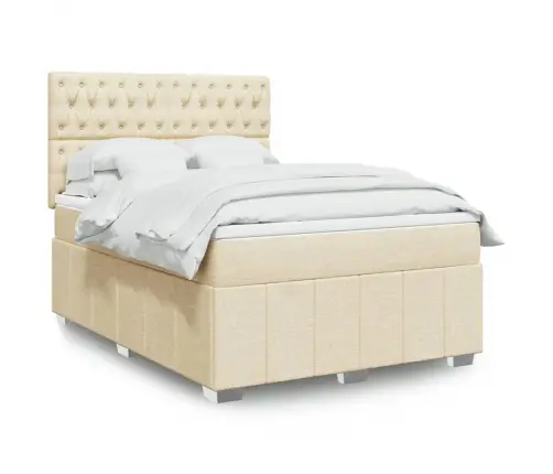 Kontinentaalvoodi Madratsiga, Kreemjas, 140X190 cm Kangas