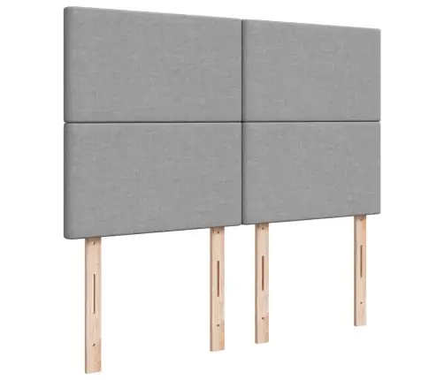 Kontinentaalvoodi Madratsiga, Helehall, 140X200 cm Kangas