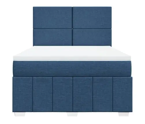 Kontinentaalvoodi Madratsiga, Sinine, 140X200 cm Kangas