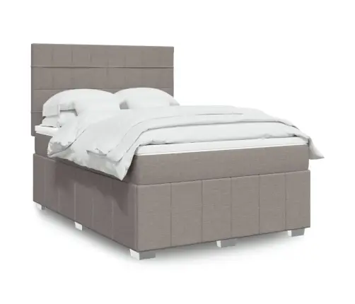 Kontinentaalvoodi Madratsiga, Pruunikashall, 160X200 cm Kangas