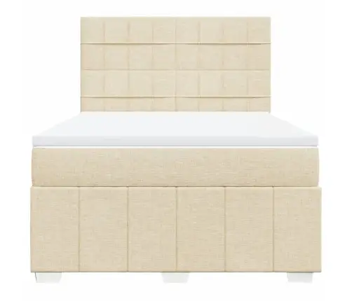 Kontinentaalvoodi Madratsiga, Kreemjas, 160X200 cm Kangas