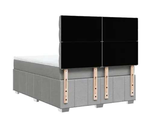 Kontinentaalvoodi Madratsiga, Helehall, 160X200 cm Kangas